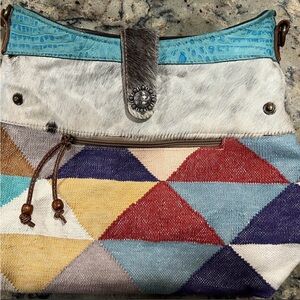 Myra Bag Colorful Geometric Shoulder Bag